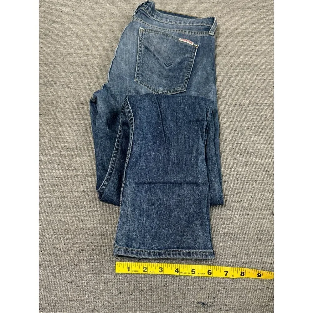 Hudson Blue Denim Skinny Jeans Women’s Mid Rise Size 30 x 30 Made in USA - Picture 10 of 16